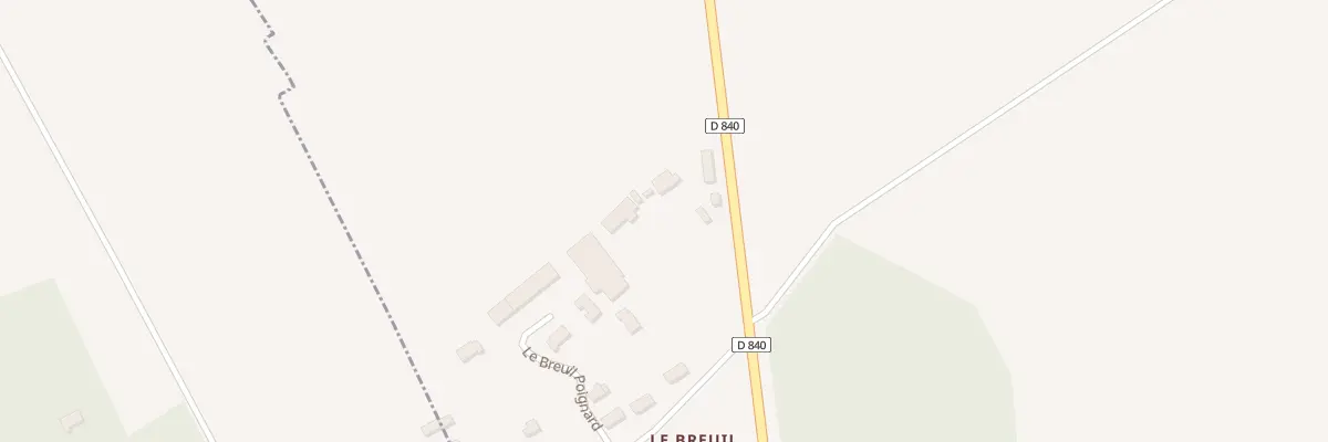 Plan du 8 Le Breuil Poignard à Burey
