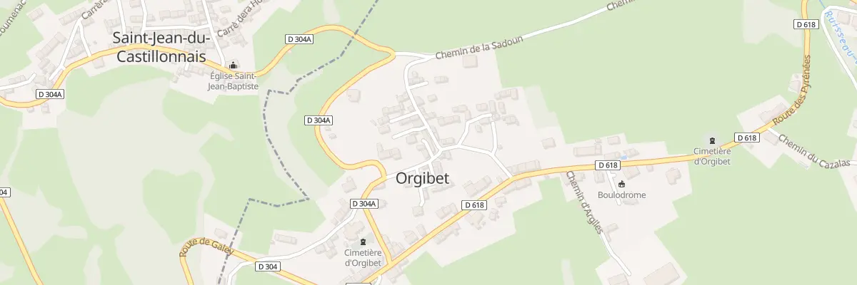 Plan du 96 Le Village à Orgibet