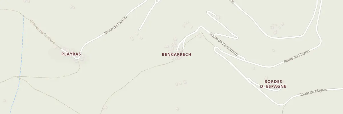 Plan du 277 Rte de Bencarrech à Sentein