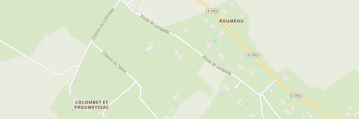 Plan du 927 Colombet et Proumeyssac à Audrix