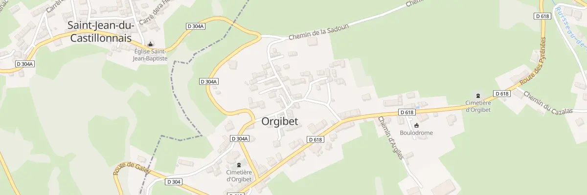 Plan du 100 Le Village à Orgibet