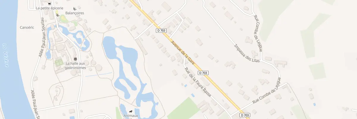 Plan du 61 Av de la Gare au Bugue