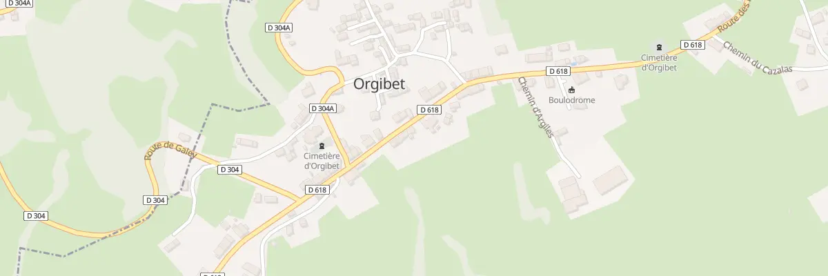 Plan du 132 Argiles à Orgibet