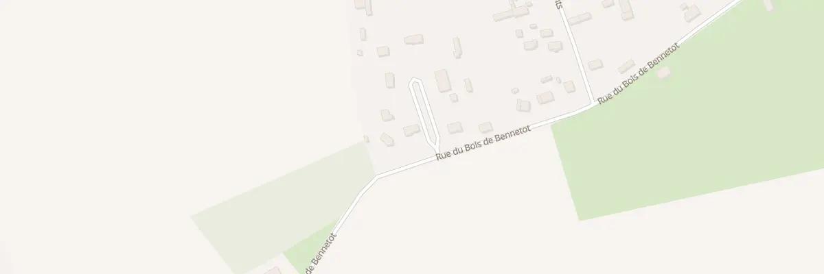 Plan du 285 Rue du Bois de Bennetot à Ectot-l’Auber