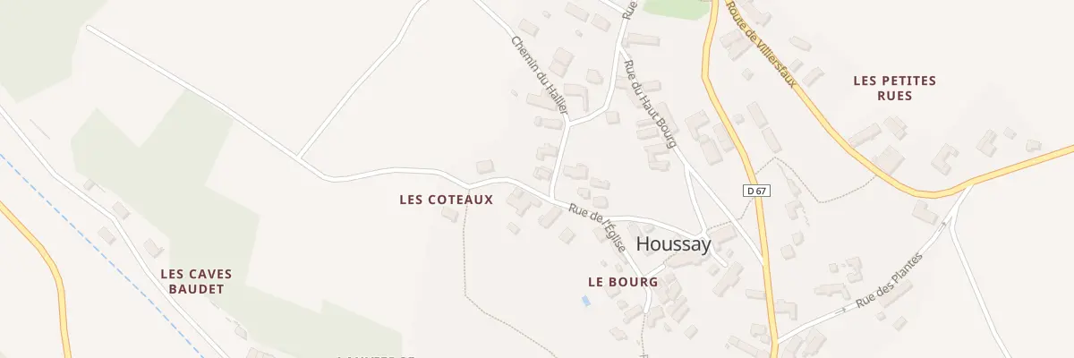 Plan du 14 Rue de l’Eglise à Houssay