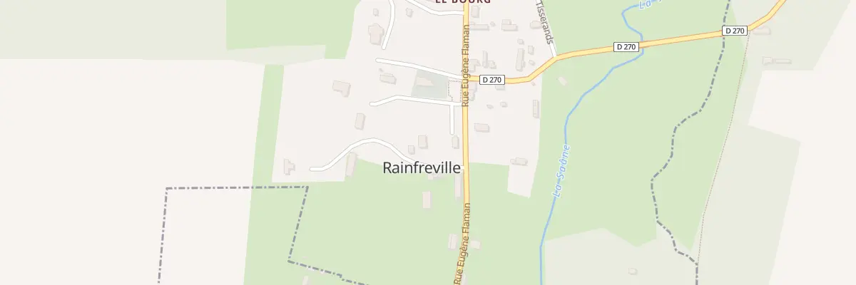 Plan du Bourg à Rainfreville