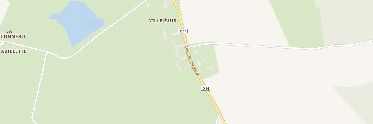 Plan du 14 Villejésus à Bossay-sur-Claise