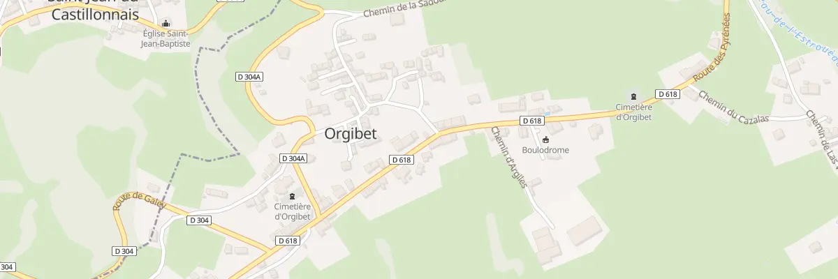 Plan du 99A Le Village à Orgibet