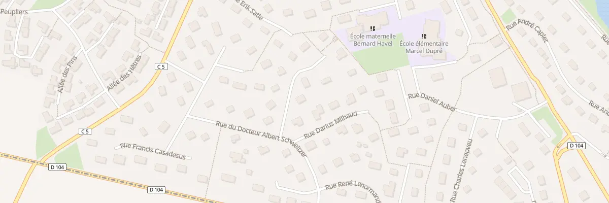 Plan du 45 Rue Charles Widor à Barentin