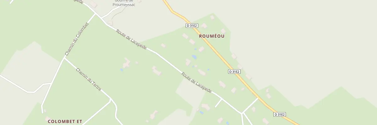Plan du 355 Colombet et Proumeyssac à Audrix