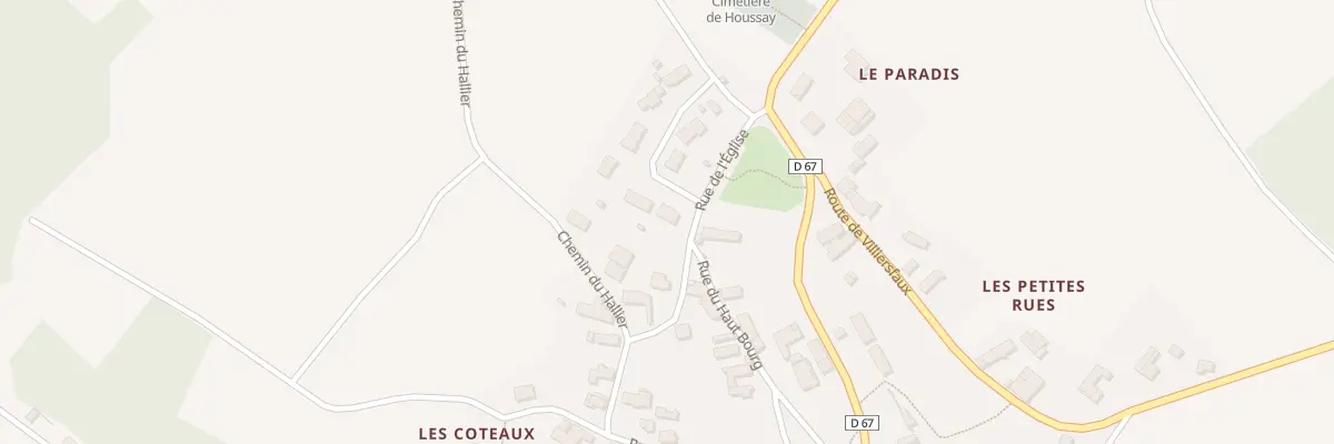 Plan du 9 Rue des Vignes à Houssay