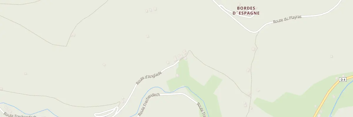 Plan du 230 Anglade à Sentein