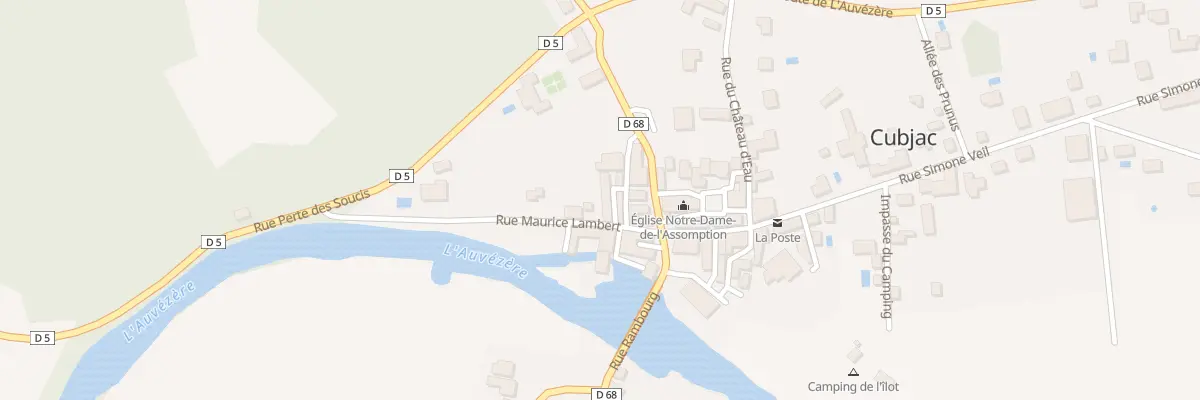 Plan du 9002 Le Bourg Cubjac à Cubjac-Auvézère-Val d’Ans