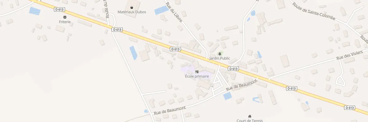 Plan du 21 Rte Départementale 613 à Sainte-Colombe-la-Commanderie