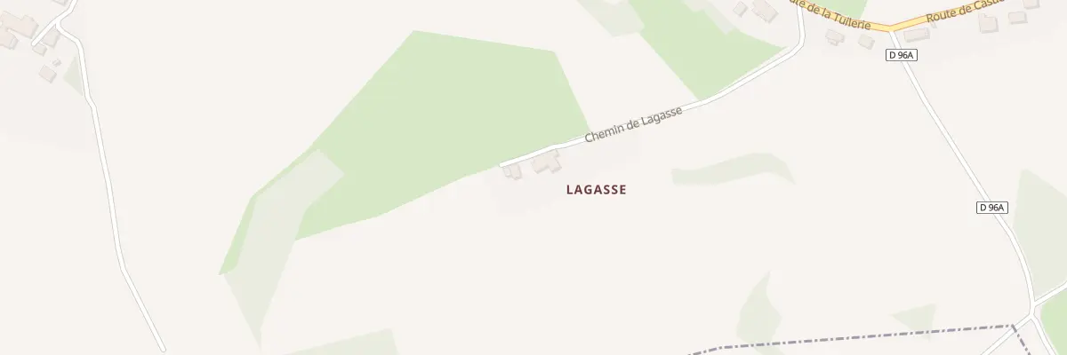 Plan du 295 Che de Lagasse à Cazac