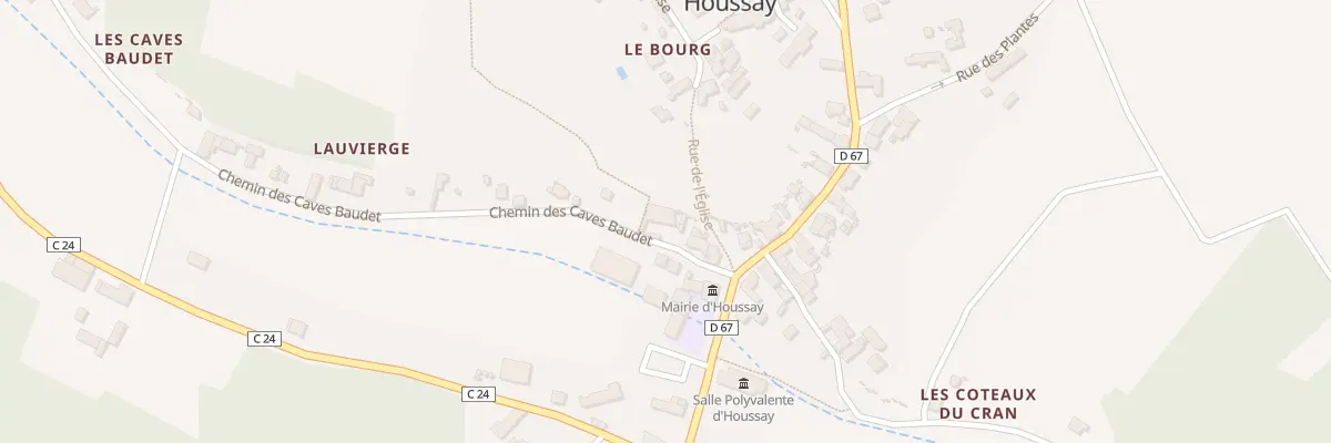 Plan du 4 Che des Caves Baudet à Houssay