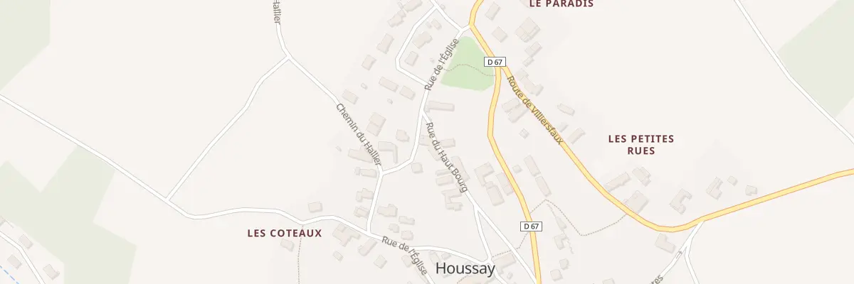 Plan du 5001 Le Bourg à Houssay