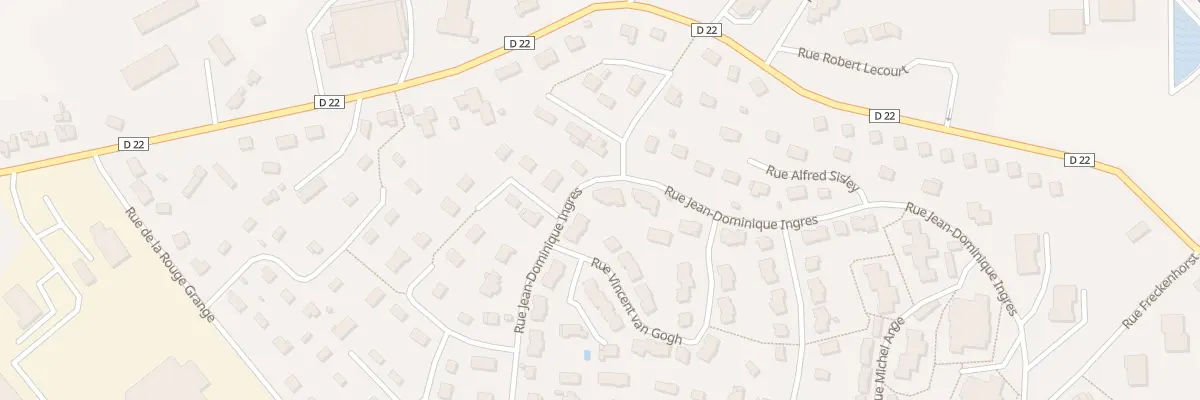 Plan du 21 Rue Jean Dominique Ingres à Pavilly