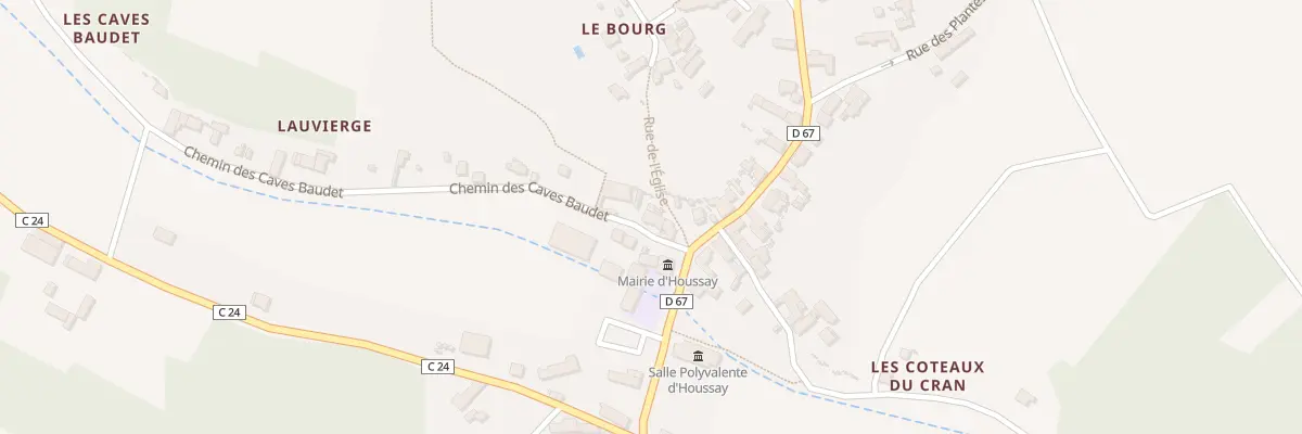 Plan du 2 Che des Caves Baudet à Houssay