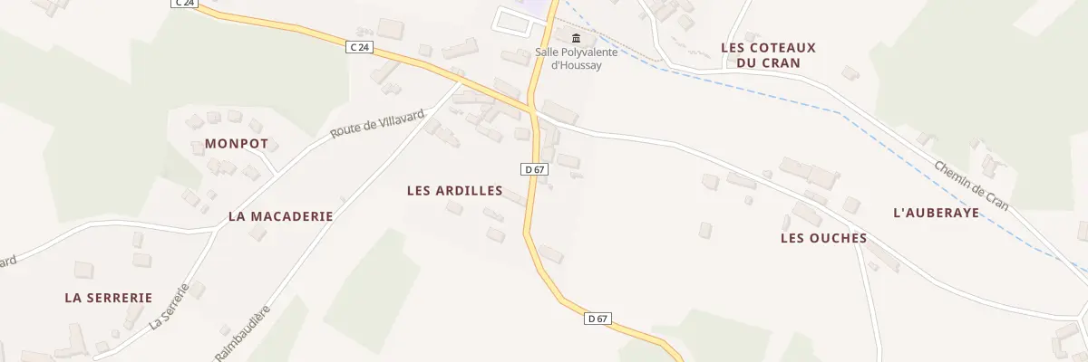 Plan du 98 Les Ouches à Houssay