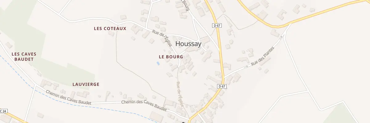 Plan du 19 Rue de l’Eglise à Houssay