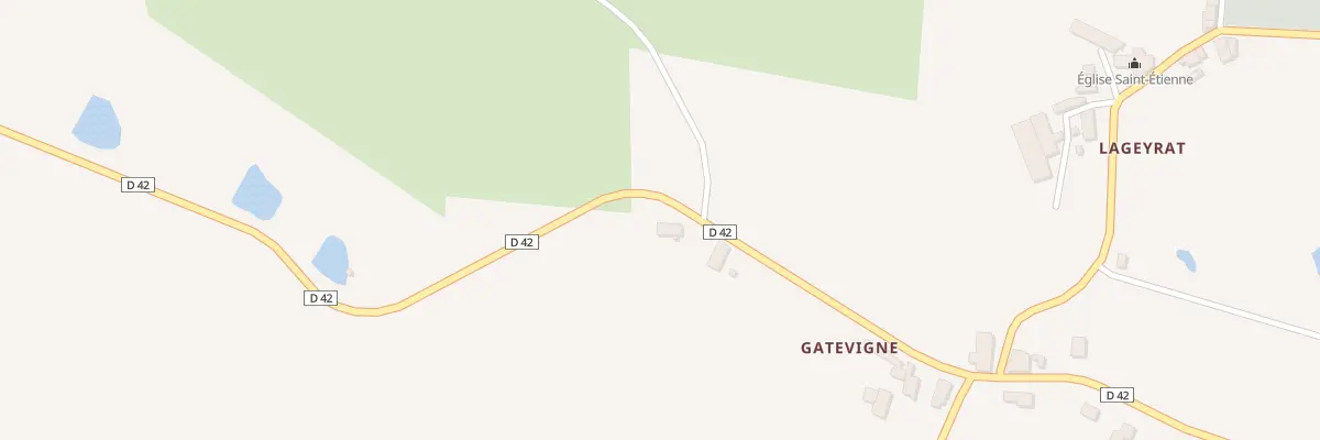 Plan du 5799 Gatevigne à Châlus