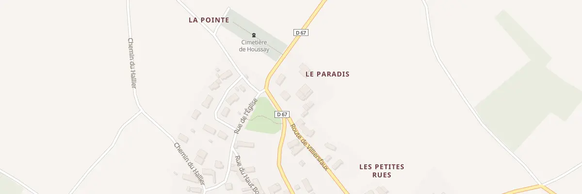Plan du 1 Le Paradis à Houssay