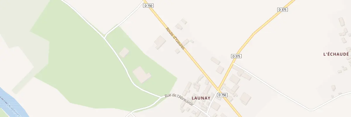 Plan du 91 Rte d’Yzeures Launay à Tournon-Saint-Pierre