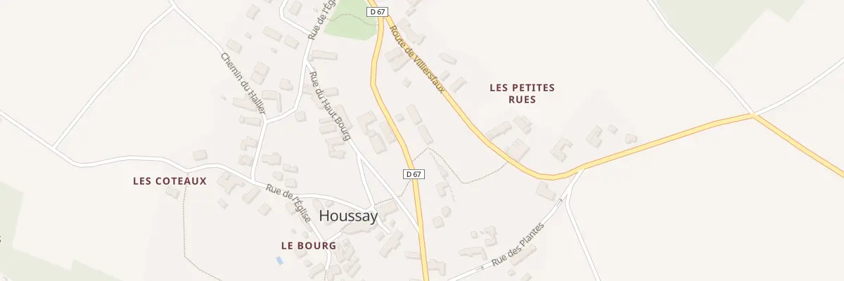 Plan du 49 Le Bourg à Houssay