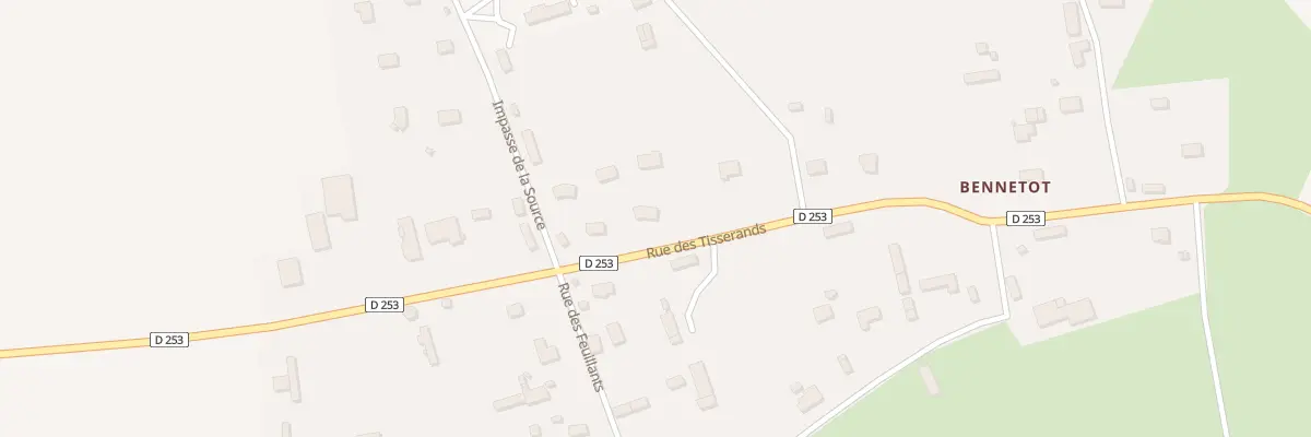 Plan du 430 Rue des Tisserands à Ectot-l’Auber