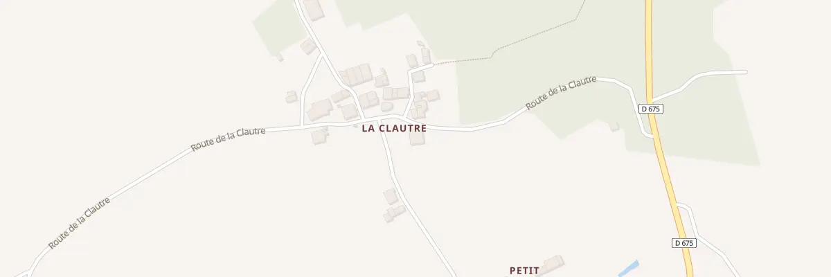 Plan du 1 La Clautre à Javerdat