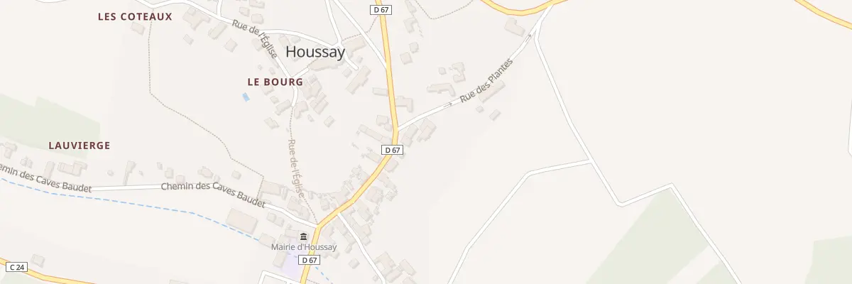 Plan du 6 Rue des Plantes à Houssay