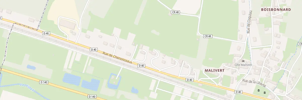 Plan du 16 Rue de Chenonceaux à Dierre