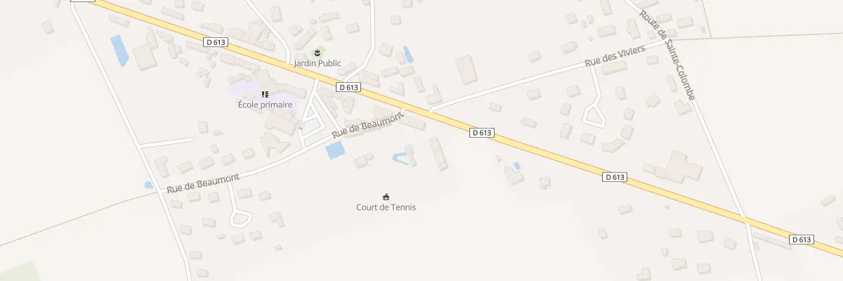 Plan du 9 Rte Départementale 613 à Sainte-Colombe-la-Commanderie