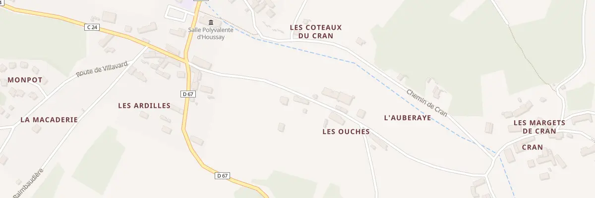 Plan du 134 Les Ouches à Houssay