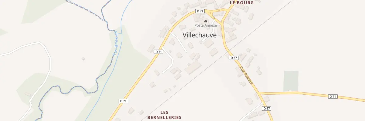 Plan du 8 Rue de Touraine à Villechauve