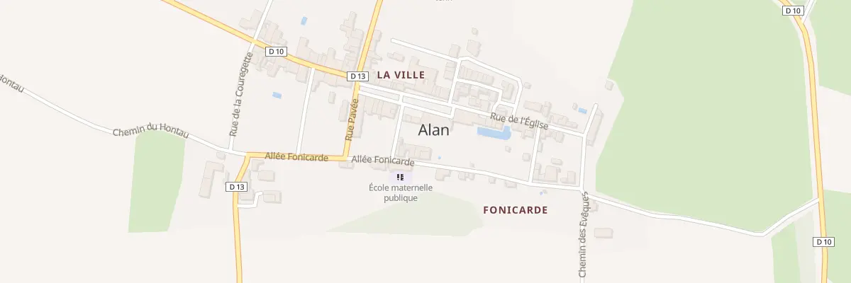 Plan du 70 La Ville à Alan