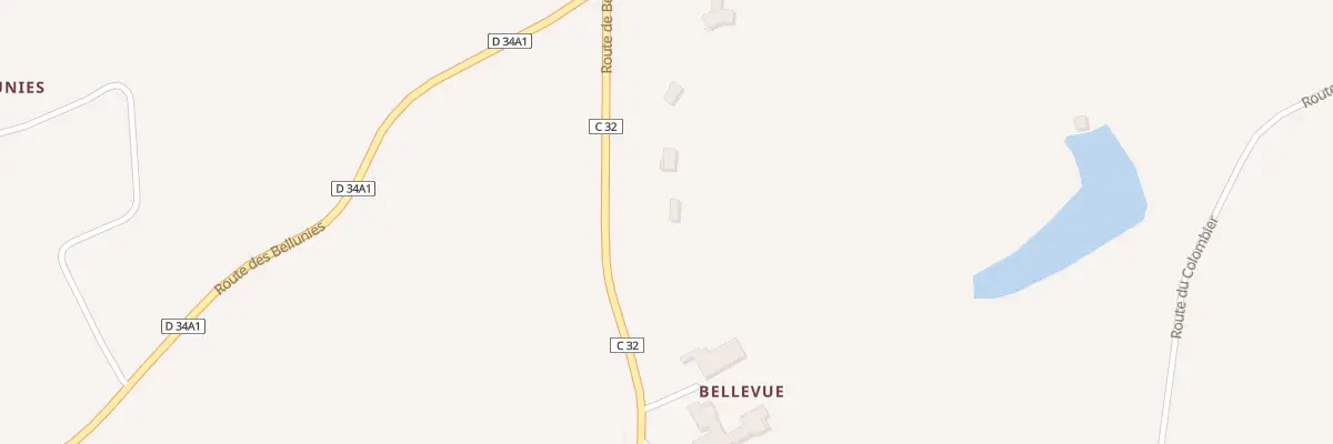 Plan du 63 Rte de Bellevue à Saint-Laurent-sur-Gorre