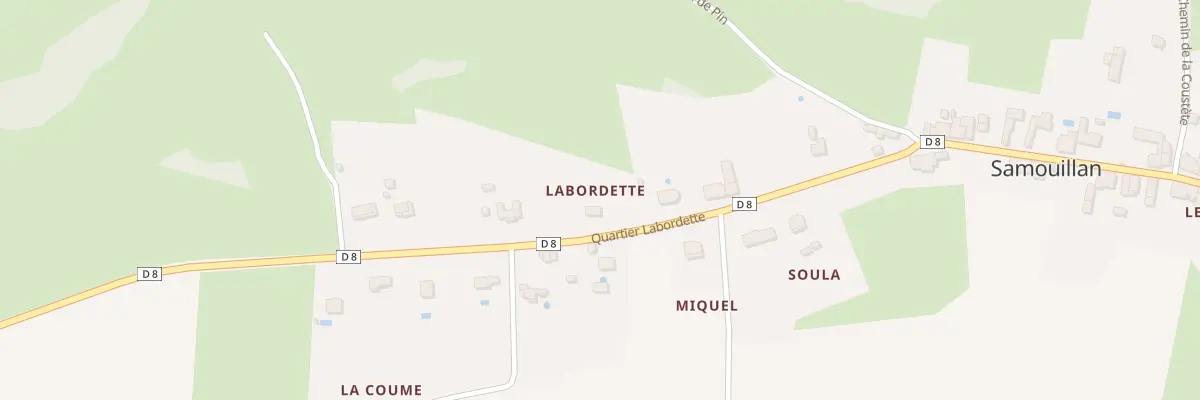 Plan du 22A Labordette à Samouillan