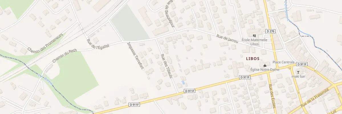 Plan du 11 Rue des Tilleuls à Monsempron-Libos
