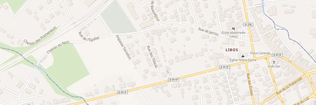Plan du 9 Rue des Tilleuls à Monsempron-Libos
