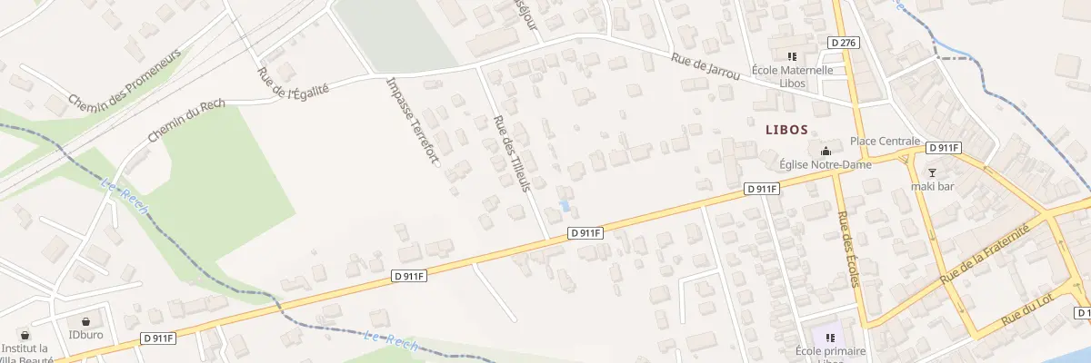Plan du 3 Rue des Tilleuls à Monsempron-Libos