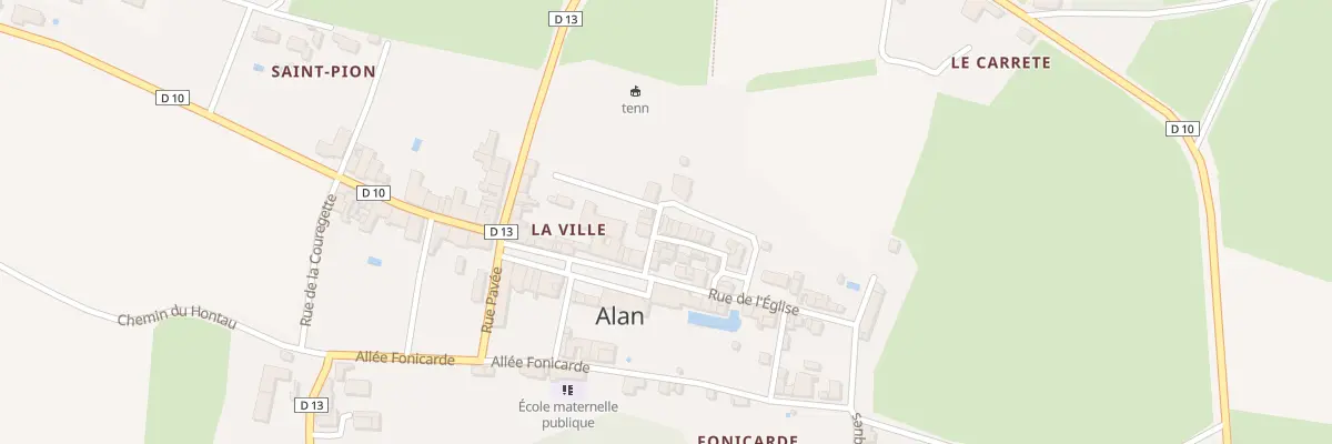 Plan du 31 La Ville à Alan