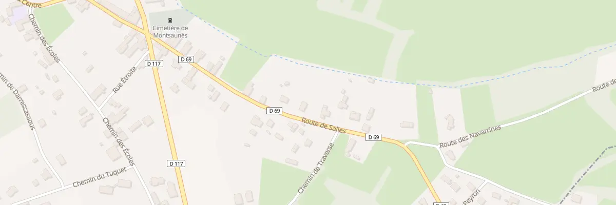 Plan du 25 Rte de Salies à Montsaunès