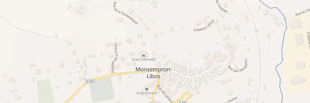 Plan du 1 Rue de la Fontanesque à Monsempron-Libos