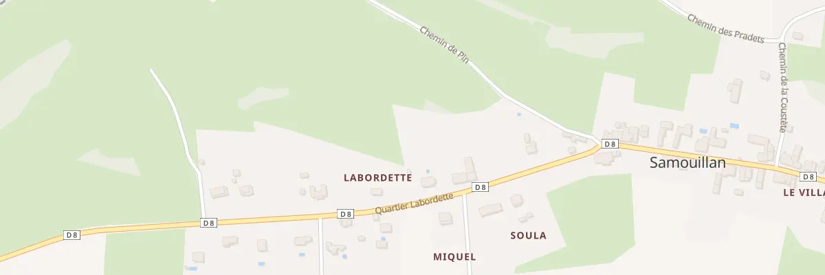 Plan de Labordette à Samouillan