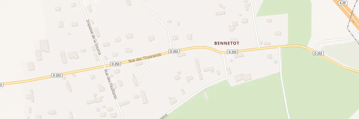 Plan du 313 Rue des Tisserands à Ectot-l’Auber