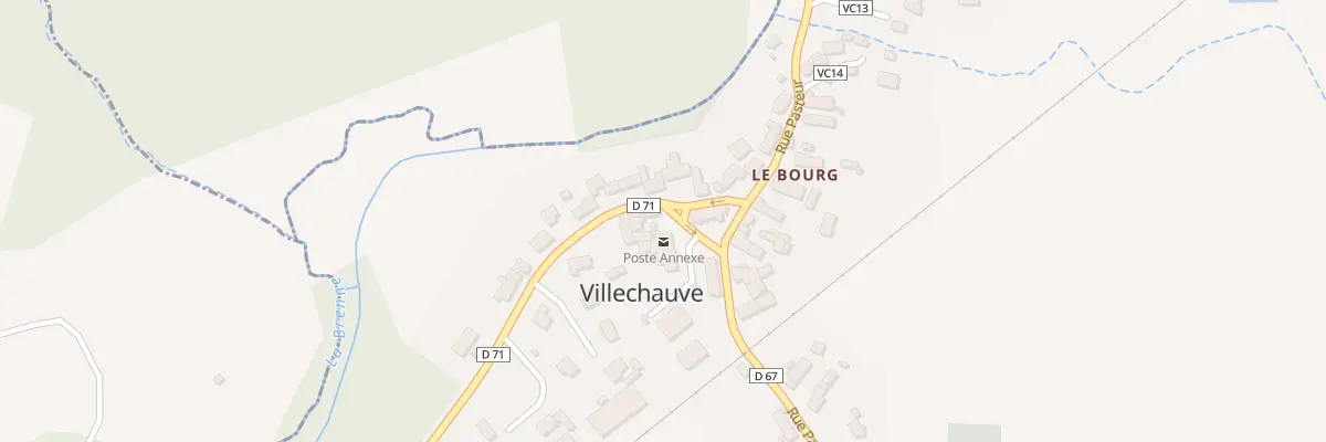 Plan du 1 Rue des Chauves de France à Villechauve