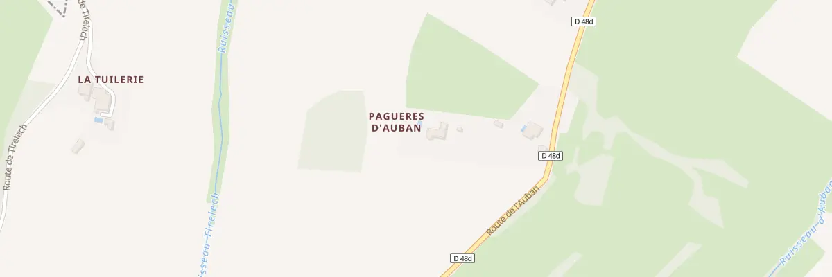 Plan du 5001F Pagueres d’Auban à Polastron