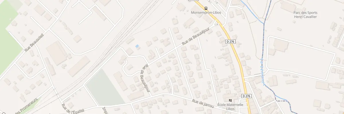 Plan du 11 Rue Beausejour à Monsempron-Libos